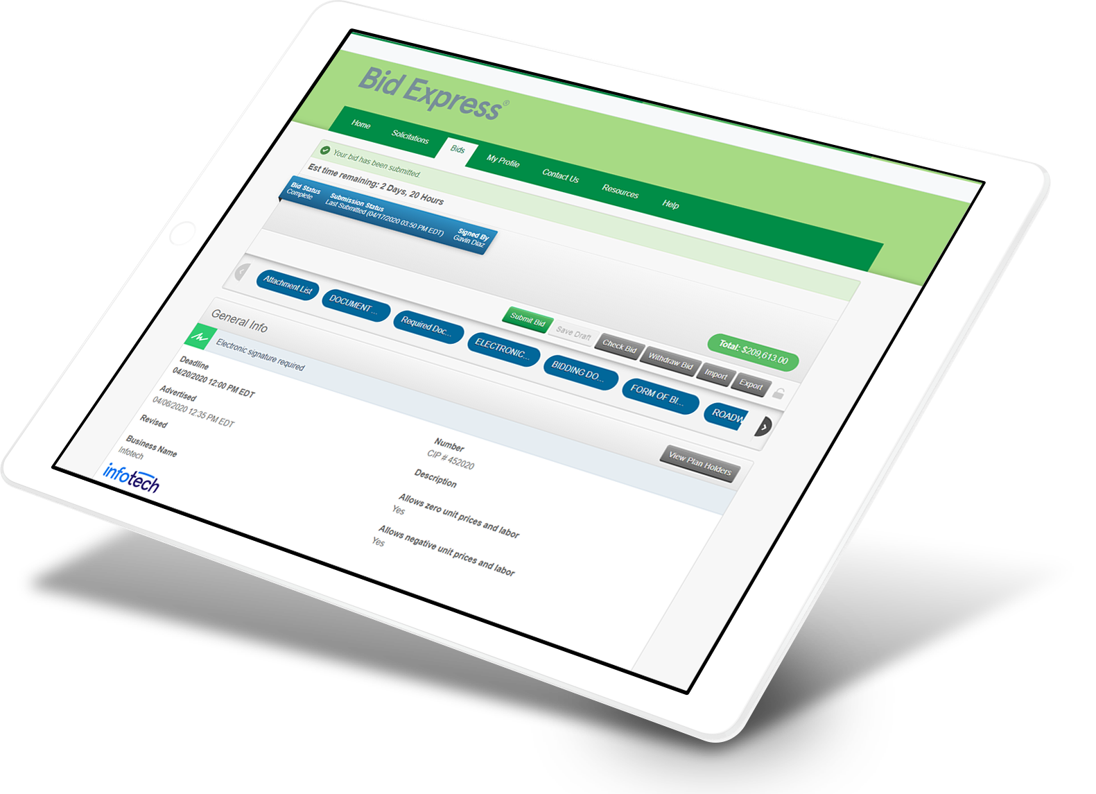 BidExpress_Tablet_DiscardingBids